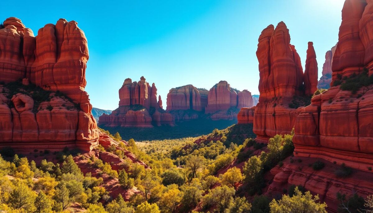 Scenic views Sedona red rocks