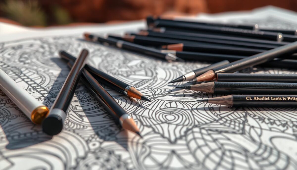 line art tools showcasing depth and texture in art