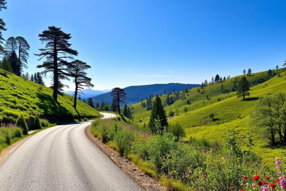 scenic beauty of Dry Creek Road